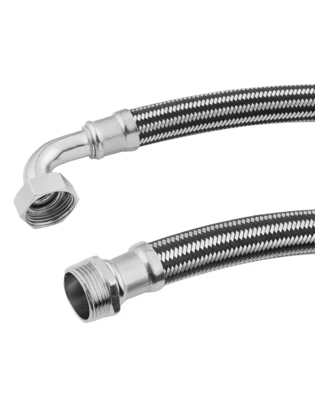 Антивібраційний шланг кутовий Kroner KRP - 100 см 1х1 дюйм ВН