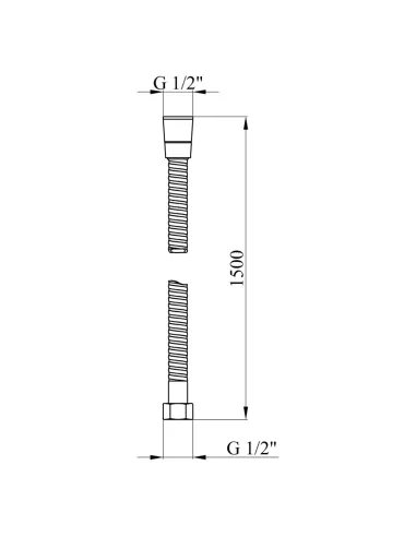 Шланг для душа Kroner KRM - C603 150 см