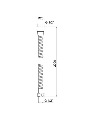 Шланг для душа Kroner KRM - C604 200 см