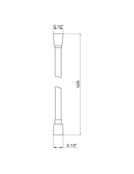 Шланг для душу Kroner KRM - C608 Anti-Twist 120 см