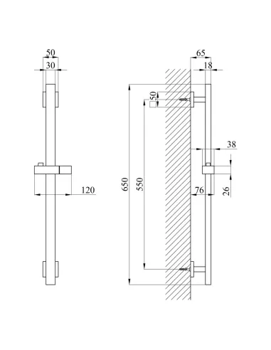 Душевая стойка Kroner KRP Edelstahl Kubus - SCH230
