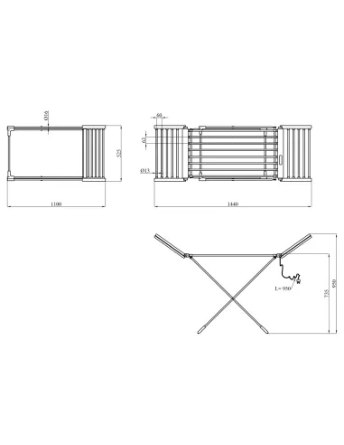 Электрическая сушилка для белья Kroner KRP Hitze - Diva WEI701T