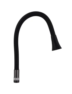 Излив гибкий для смесителя Globus Lux GL-GP-B01-55, черный с душевой насадкой