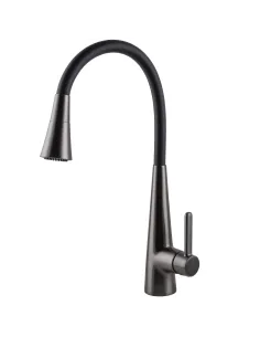 Смеситель для кухни с гибким изливом Globus Lux Lazer Pro GLPR-203SM-GP черный