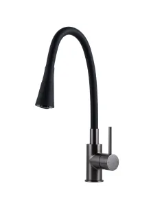 Смеситель для кухни с гибким изливом Topaz LOFT TLF 8854-H39-GP-B01 черный
