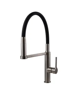 Смеситель для кухни с гибким изливом Topaz Sardinia TS 08401-H71-PVD-NB черный