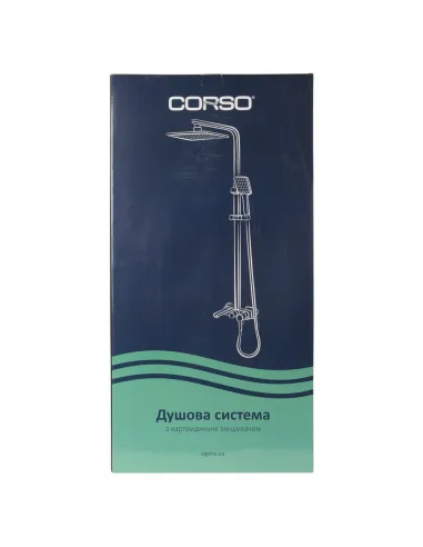 Душевая система Corso Bilancino 9610400 хром, с изливом