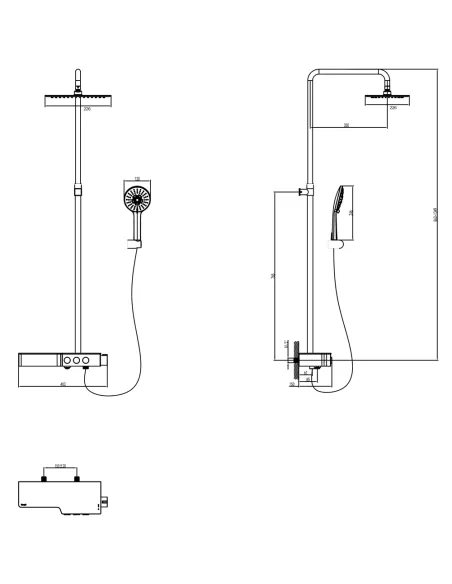 Душева система Corso Fiastra 9658400 з виливом