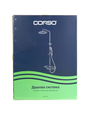 Душевая система Corso Fiastra 9658420 хром, с термостатом
