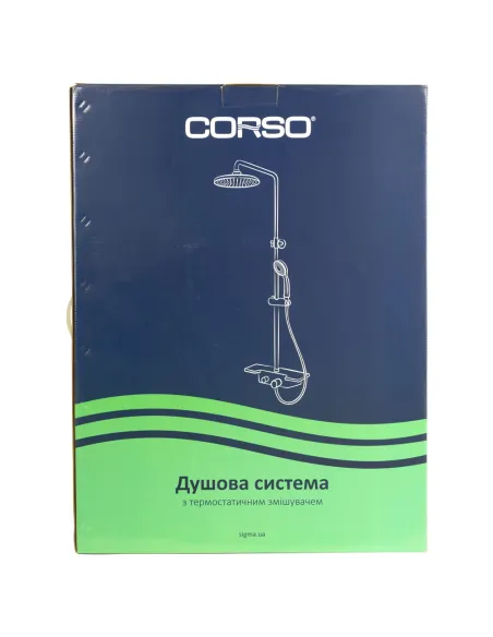 Душова система Corso Fiastra 9658420 хром, з термостатом