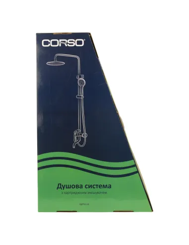 Душевая система Corso Moro 9630400 хром, с изливом