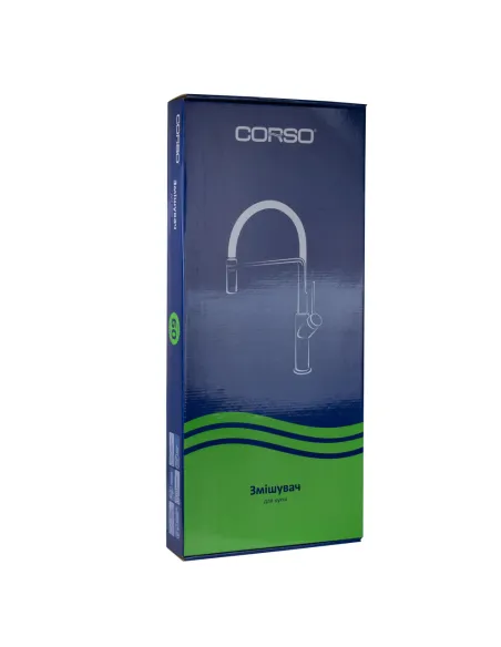 Смеситель для кухни с гибким изливом Corso ADDA EB-4B519C синий