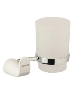 Стакан для ванной комнаты Corso Garda 9680543, белый, стекло