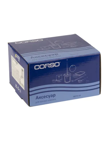 Стакан для ванной комнаты Corso Garda 9680543, белый, стекло