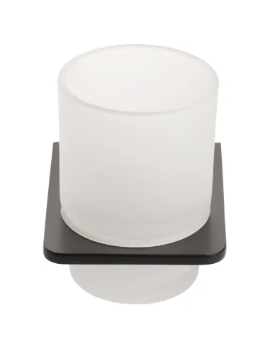 Склянка для ванної кімнати Corso Vico 9681307, чорна, скло