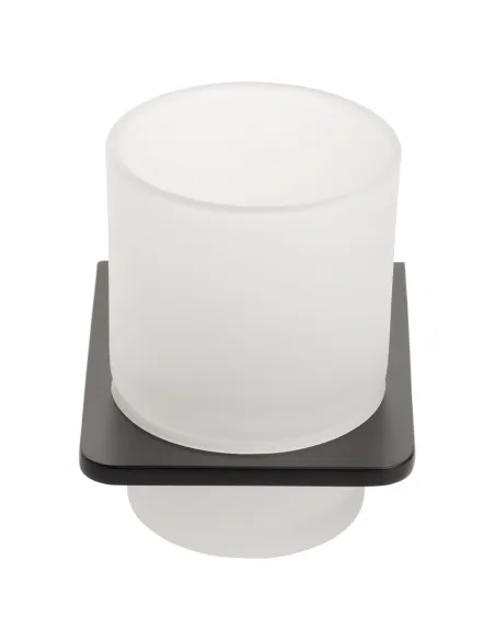 Склянка для ванної кімнати Corso Vico 9681307, чорна, скло