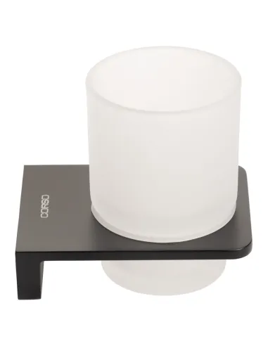 Стакан для ванной комнаты Corso Vico 9681307, черный, стекло