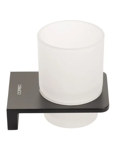 Стакан для ванной комнаты Corso Vico 9681307, черный, стекло