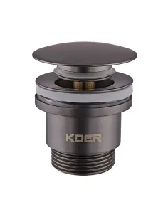 Донний клапан для раковини Koer PW-07-05 з автоматичним переливом СLICK-СLACK