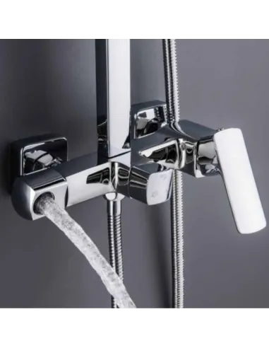 Душевая система Q-Tap QTSLO53103KNC49198 Sloup Chrome с изливом