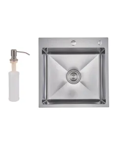 Мойка для кухни прямоугольная Lidz Handmade H5050H Decor Honeycomb 2,5/0,5 мм, из нержавеющей стали