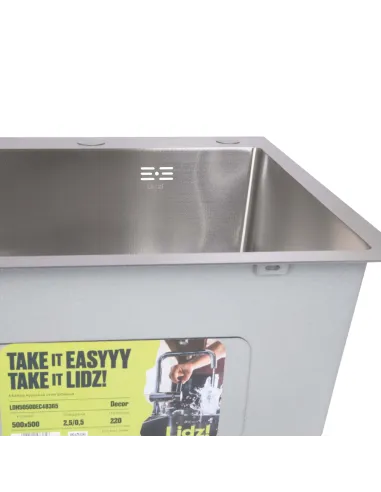 Мойка для кухни прямоугольная Lidz Handmade H5050H Decor Honeycomb 2,5/0,5 мм, из нержавеющей стали