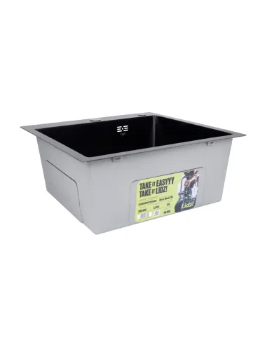 Мойка для кухни прямоугольная Lidz Handmade H5050HB Decor Black PVD Honeycomb 2,5/0,5 мм, из нержавеющей стали