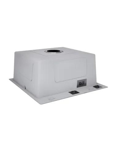 Мойка для кухни прямоугольная Lidz Handmade H5050HB Decor Black PVD Honeycomb 2,5/0,5 мм, из нержавеющей стали