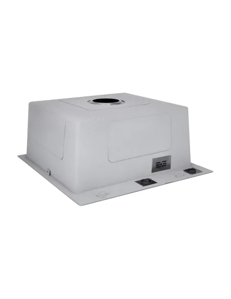 Мийка прямокутна для кухні Lidz Handmade H5050HB Decor Black PVD Honeycomb 2,5/0,5 мм, з нержавіючої сталі