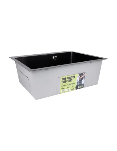 Мийка прямокутна для кухні Lidz Handmade H6050HB Decor Black PVD Honeycomb 2,5/0,5 мм, з нержавіючої сталі