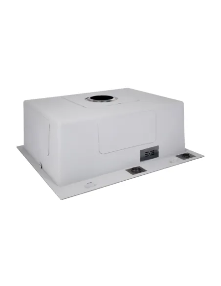 Мийка прямокутна для кухні Lidz Handmade H6050HB Decor Black PVD Honeycomb 2,5/0,5 мм, з нержавіючої сталі