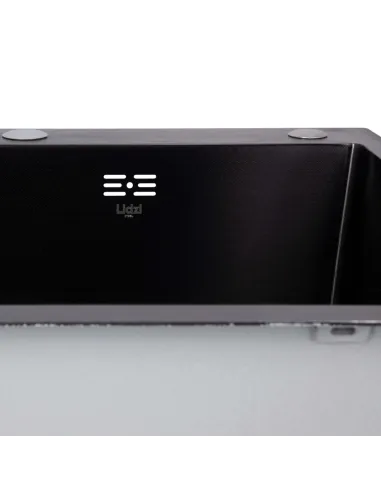 Мийка прямокутна для кухні Lidz Handmade H6050HB Decor Black PVD Honeycomb 2,5/0,5 мм, з нержавіючої сталі