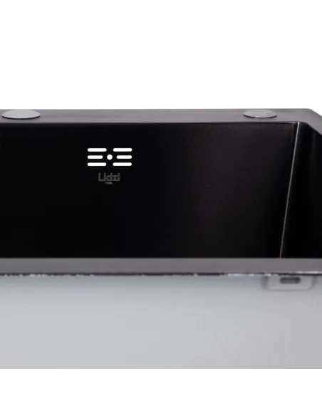 Мийка прямокутна для кухні Lidz Handmade H6050HB Decor Black PVD Honeycomb 2,5/0,5 мм, з нержавіючої сталі