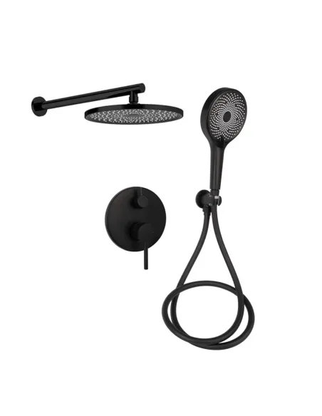 Душевая система скрытого монтажа Qtap Scorpio QTSCO113BLM45897 Black Matt