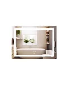 Дзеркало для ванної кімнати Lidz Kubis LD78LF90448485, з LED-підсвічуванням, з антизапітнінням