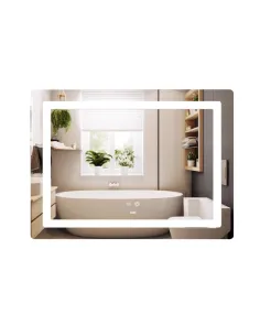 Зеркало для ванной Lidz Kubis LD78LF90448452, с LED-подсветкой, с антизапотеванием