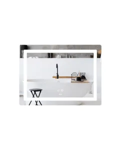 Дзеркало для ванної кімнати Lidz Kubis LD78LF90448486, з LED-підсвічуванням, з антизапітнінням