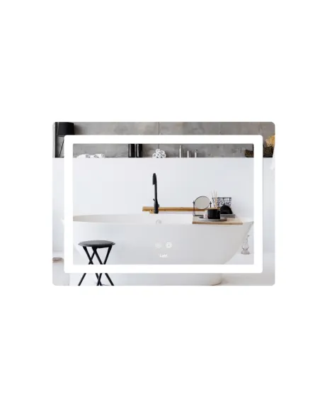 Дзеркало для ванної кімнати Lidz Kubis LD78LF90448486, з LED-підсвічуванням, з антизапітнінням