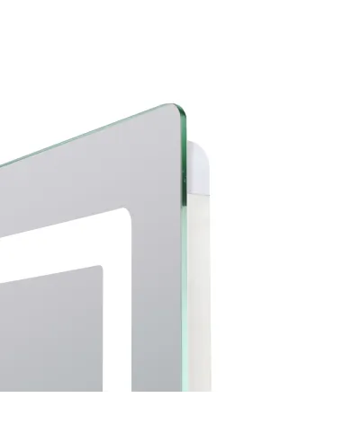 Зеркало для ванной Lidz Kubis LD78LF936508048448, с LED-подсветкой, с антизапотеванием