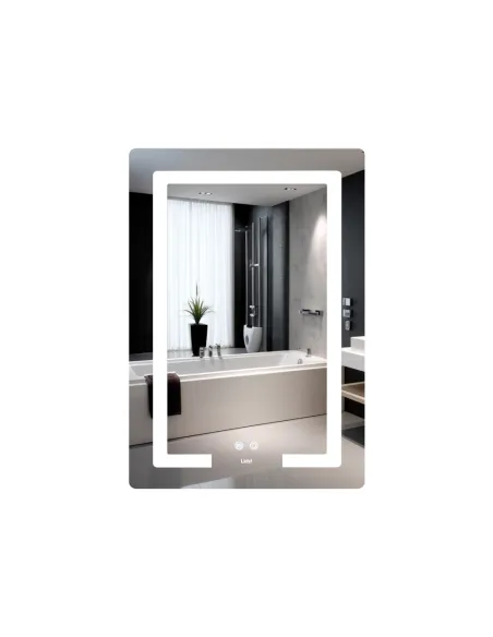 Дзеркало для ванної кімнати Lidz Kubis LD78LF937608048449, з LED-підсвічуванням, з антизапітнінням