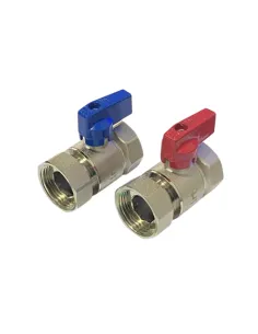 Комплект кранов шаровых Thermo Alliance Standart TAS262RBW25 ВВ 1 дюйм, прямые с накидной гайкой