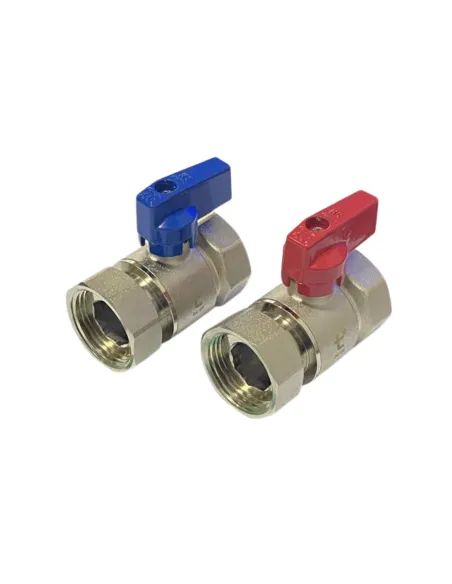 Комплект кульових кранів Thermo Alliance Standart TAS262RBW25 ВВ 1 дюйм, прямі з накидною гайкою