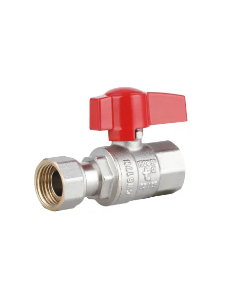 Кран шаровой Thermo Alliance Standart TAS260W15 ВВ 1/2 дюйма прямой с накидной гайкой