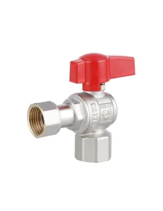 Кран шаровой Thermo Alliance Standart TAS223W15 ВВ 1/2 дюйма угловой с накидной гайкой