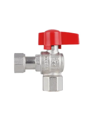 Кран шаровой Thermo Alliance Standart TAS223W15 ВВ 1/2 дюйма угловой с накидной гайкой