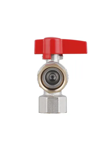 Кран кульовий Thermo Alliance Standart TAS223W20 ВВ 3/4 дюйми кутовий з накидною гайкою