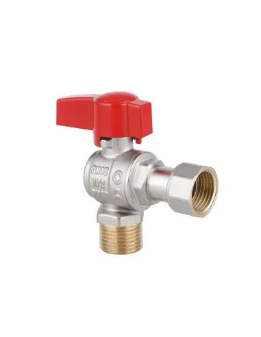 Кран шаровой Thermo Alliance Standart TAS224W15 ВН 1/2 дюйма угловой с накидной гайкой