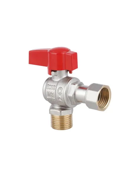 Кран шаровой Thermo Alliance Standart TAS224W15 ВН 1/2 дюйма угловой с накидной гайкой