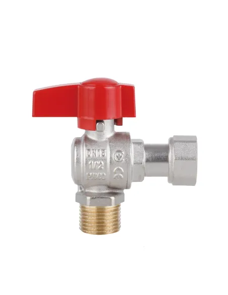 Кран шаровой Thermo Alliance Standart TAS224W15 ВН 1/2 дюйма угловой с накидной гайкой