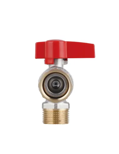 Кран шаровой Thermo Alliance Standart TAS224W20 ВН 3/4 дюйма угловой с накидной гайкой